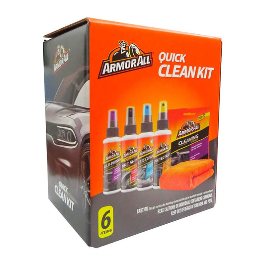 Armor All Kit de Limpieza Rápida Quick Clean – Set de Cuidado Automotriz 6 Piezas