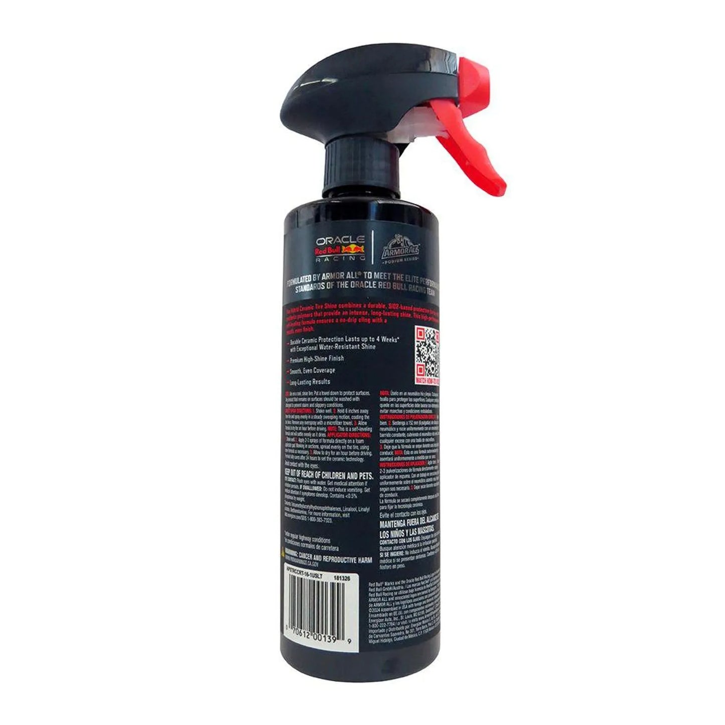 Armor All Abrillantador de Llantas Red Bull Racing High Gloss – Brillo Intenso 473 ml