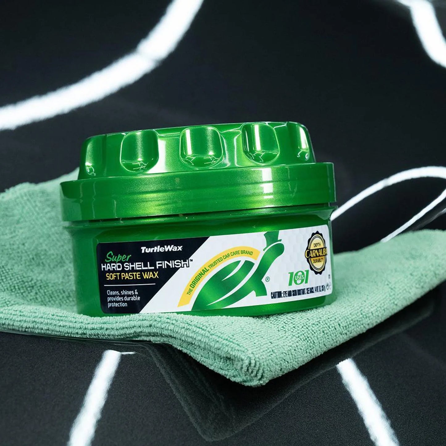 Turtle Wax Super Hard Shell Paste Wax – Long-Lasting Protection and Shine 14 oz