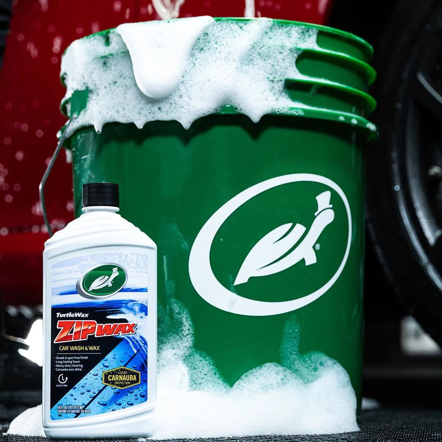 Turtle Wax Shampoo Automotriz con Cera de Carnauba Zip Wax – Limpieza y Brillo 16 oz