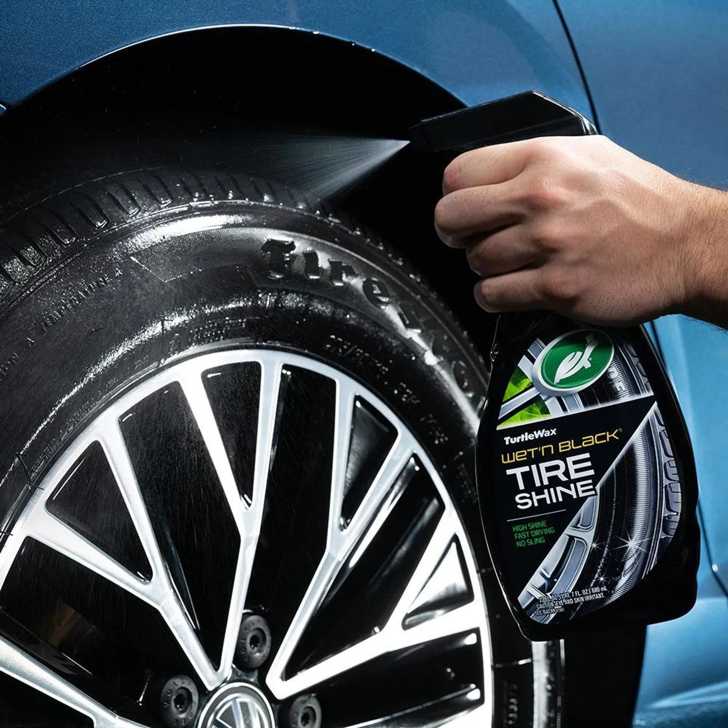 Turtle Wax Spray Abrillantador de Llantas – Brillo Intenso 680 ml