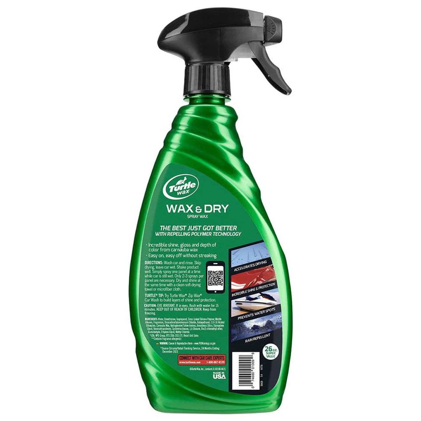 Cera en espray Turtle Wax Wet & Dry con Carnauba – 680 ml