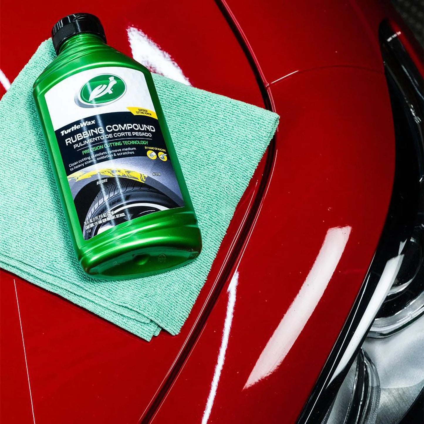 Turtle Wax Compuesto Pulidor de Corte Pesado – Restauración Profunda 532 ml