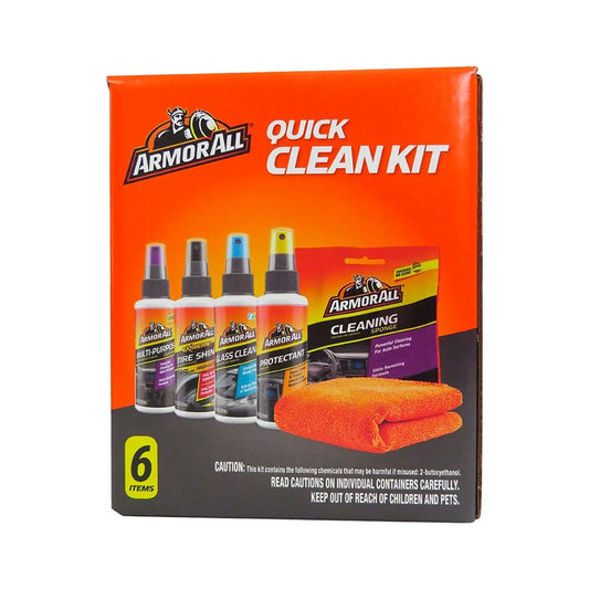 Armor All Kit de Limpieza Rápida Quick Clean – Set de Cuidado Automotriz 6 Piezas