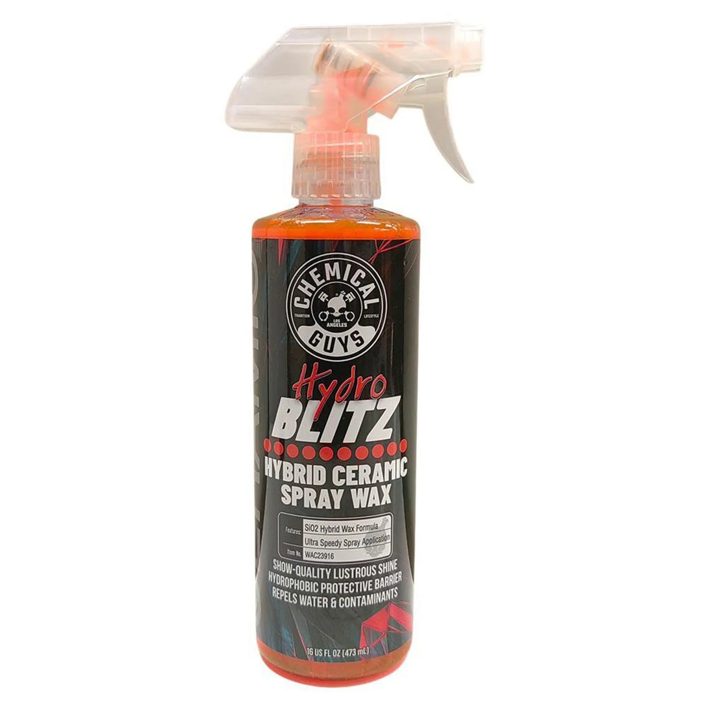 Chemical Guys Cera Cerámica Hydro Blitz en Spray – Brillo y Protección Extrema 473 ml