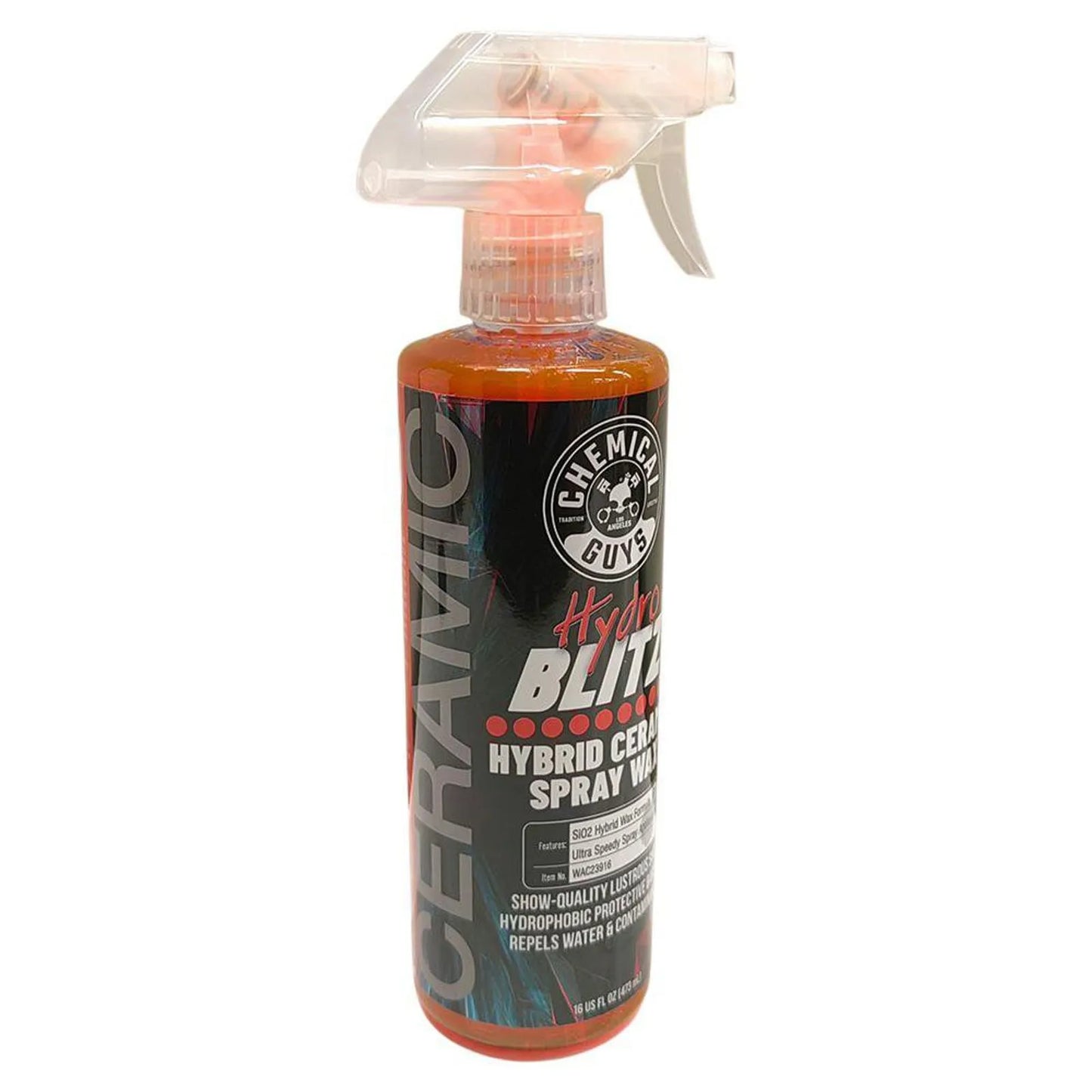Chemical Guys Cera Cerámica Hydro Blitz en Spray – Brillo y Protección Extrema 473 ml