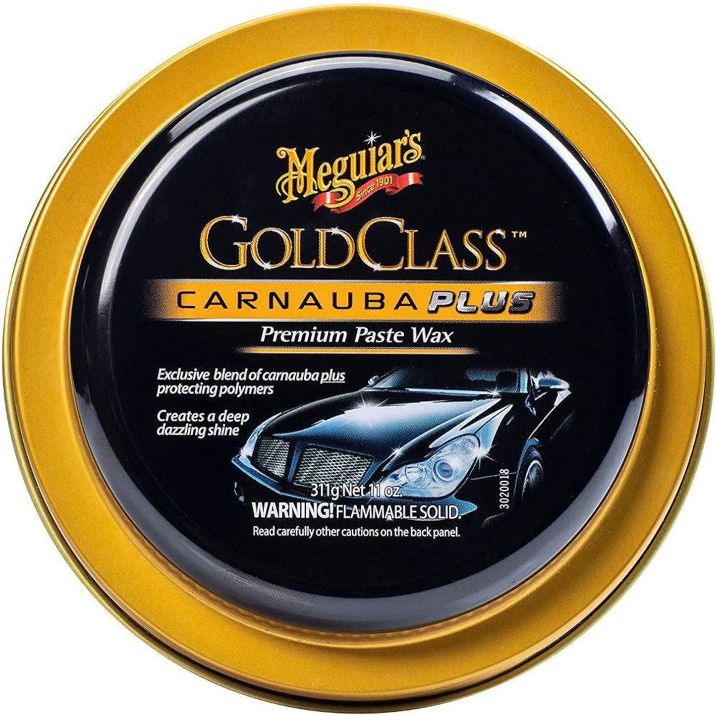 Meguiar's Cera en Pasta Gold Class Carnauba Plus – Brillo Premium y Protección 311 g