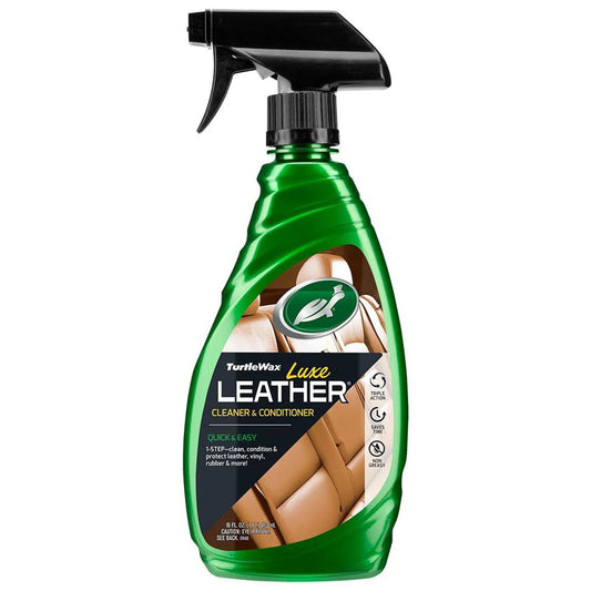 Turtle Wax Limpiador y Acondicionador de Cuero Luxe Leather – Protección y Suavidad 473 ml
