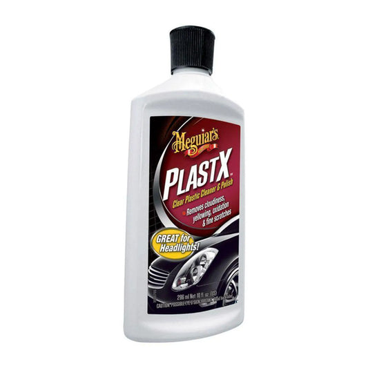Meguiar's Limpiador y Pulidor para Plásticos PlastX – Restauración y Claridad 296 ml