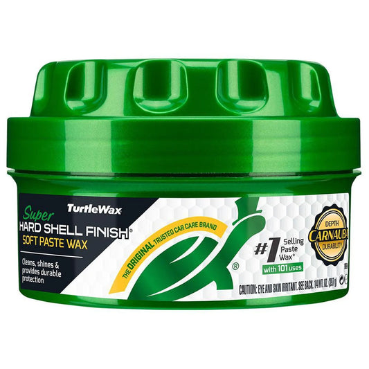 Turtle Wax Super Hard Shell Paste Wax – Long-Lasting Protection and Shine 14 oz