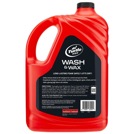 Turtle Wax Shampoo con Cera Wash & Wax – Deep Cleaning and Shine 3.78 L