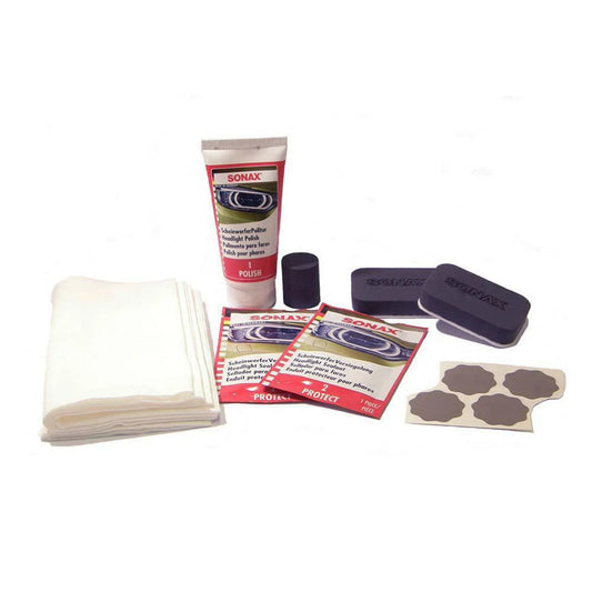Sonax Kit de Restauración de Faros con Pulido y Sellado – Claridad y Protección