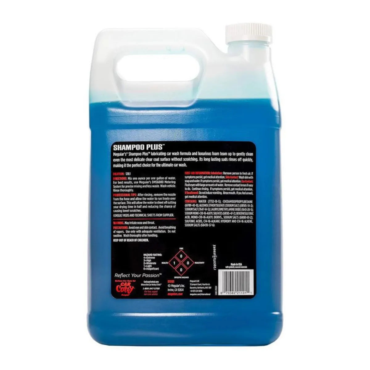 Meguiar's Shampoo Automotriz Concentrado Profesional – Limpieza Profunda 1 Galón