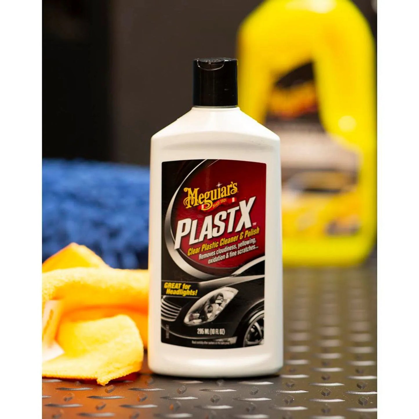 Meguiar's Limpiador y Pulidor para Plásticos PlastX – Restauración y Claridad 296 ml